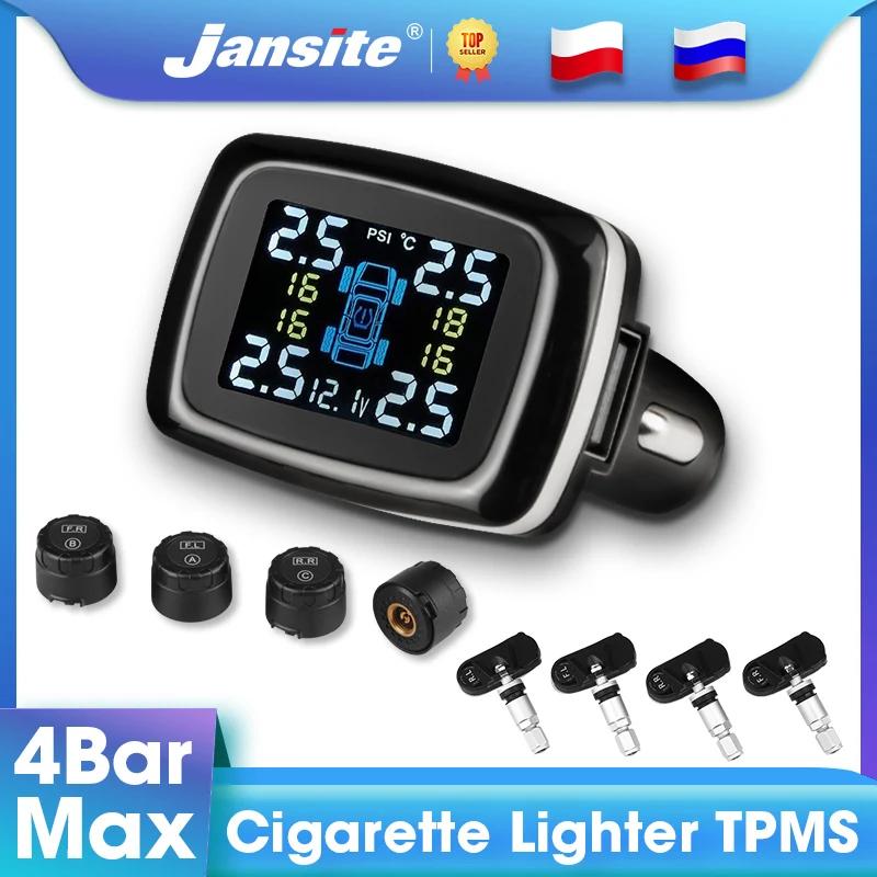 Jansite ڵ TPMS Ÿ̾ з ͸ ý,  , USB Ʈ, TPMS ڵ  溸, 4  ܺ 